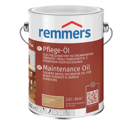 Remmers Olej do tarasów i mebli ogrodowych 0,75 l – wysokiej jakości olej do drewna zewnętrznego. Chroni przed wilgocią i promieniowaniem UV, podkreśla naturalny kolor oraz zapewnia trwałość tarasów i mebli ogrodowych.